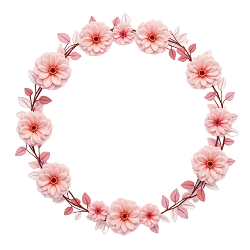 Pink Floral Wreath